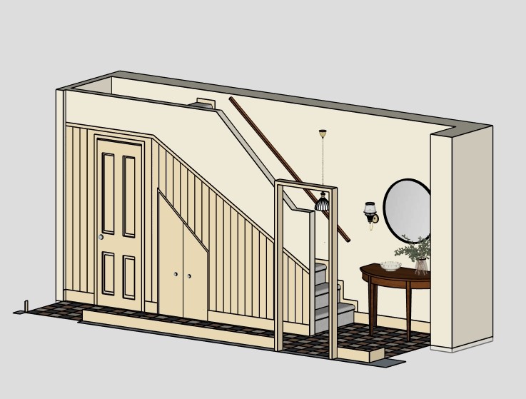 3D Model of hallway design